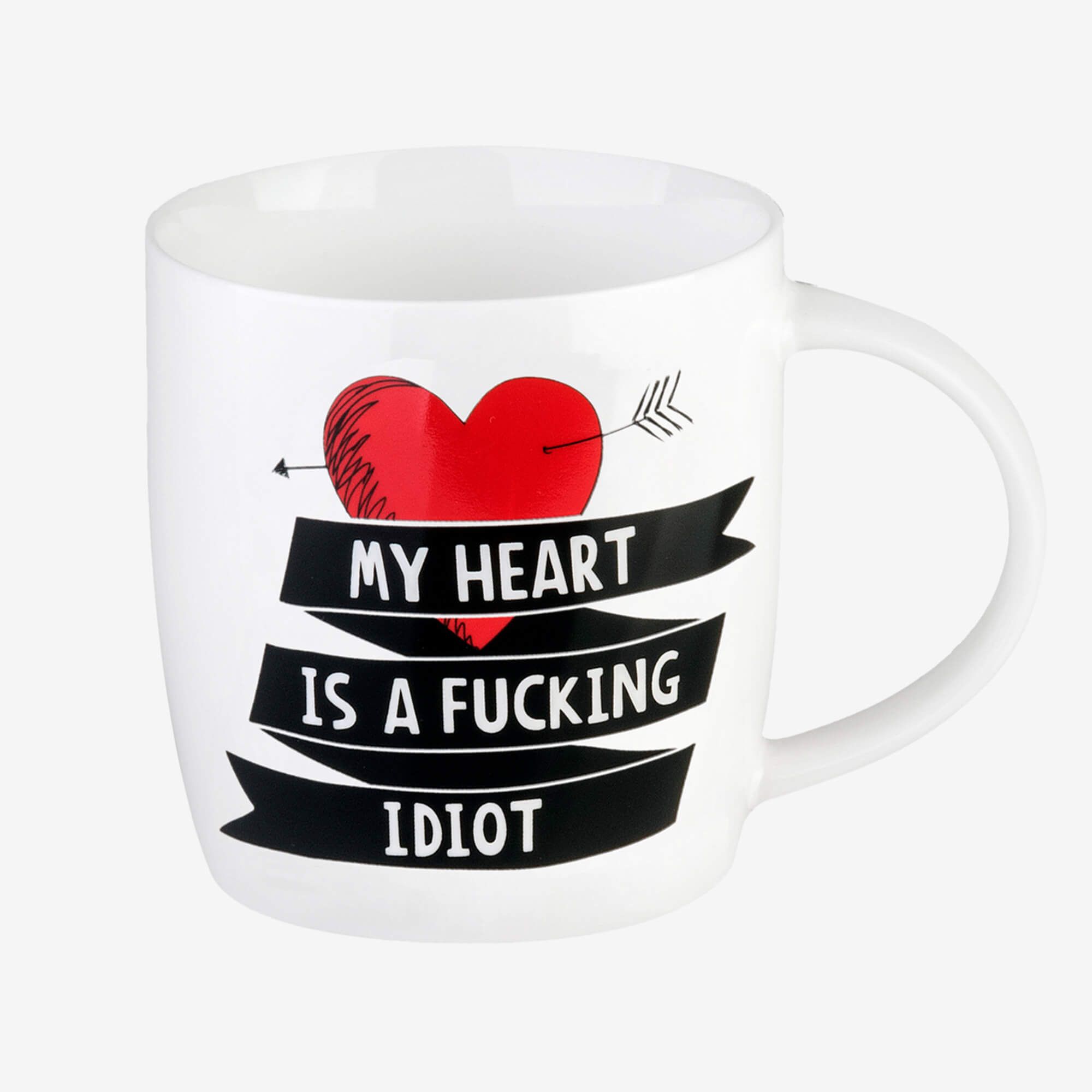 My heart is a fucking idiot - Mug en porcelaine Legami